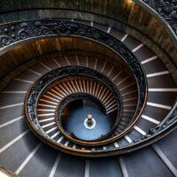 Vatican spiral staircase to represent iterative design spiral