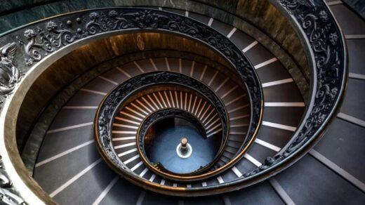 Vatican spiral staircase to represent iterative design spiral