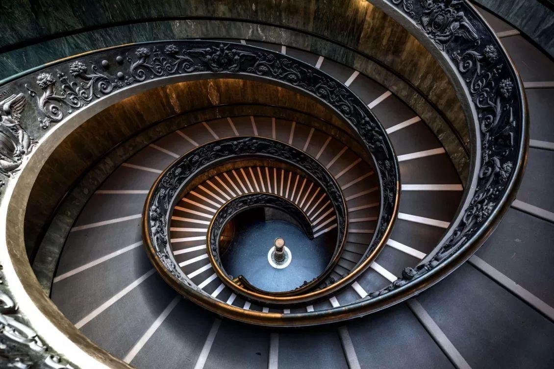 Vatican spiral staircase to represent iterative design spiral